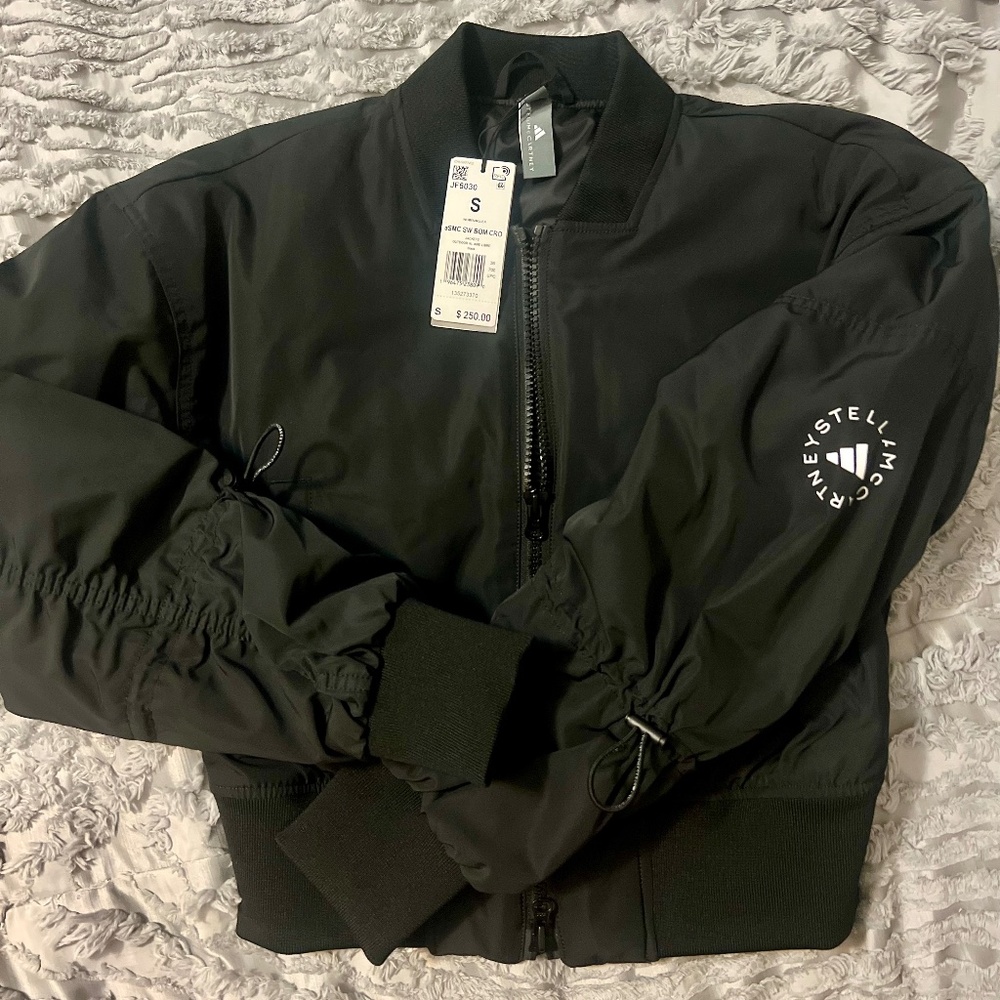 adidas by Stella McCartney Zip-Up Cropped Sweatshirt